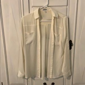 Cream Portofino Blouse, Size S